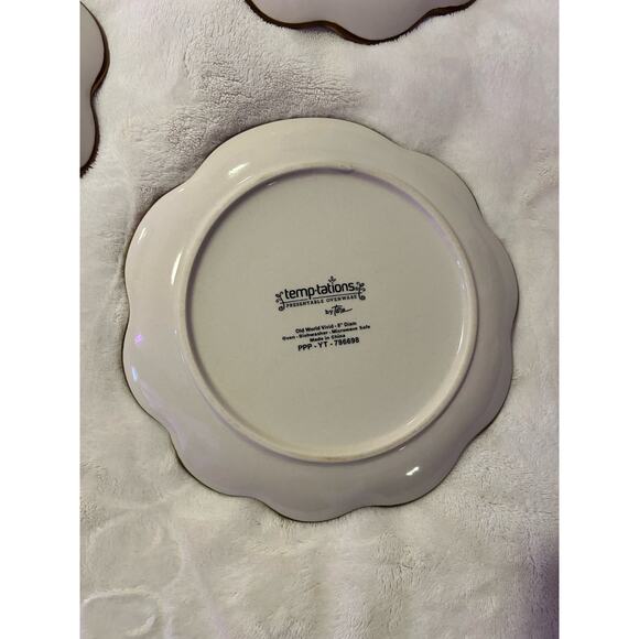 Temptations by Tara Old World Vivid. 4 plates 8in diameter. - Picture 4 of 7